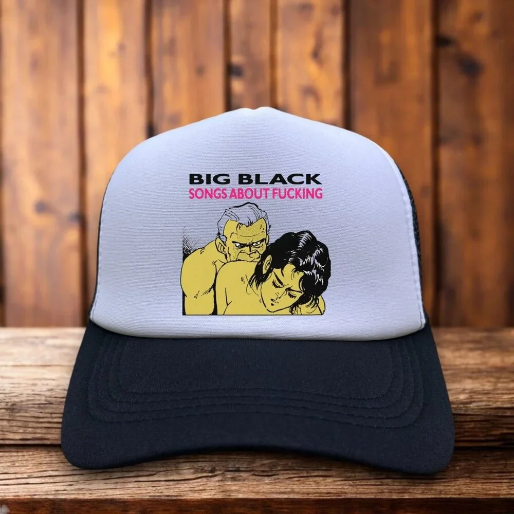 Big Black Songs About F*cking Mens Trucker Hat Black 80s Punk Rock Hardcore Cap